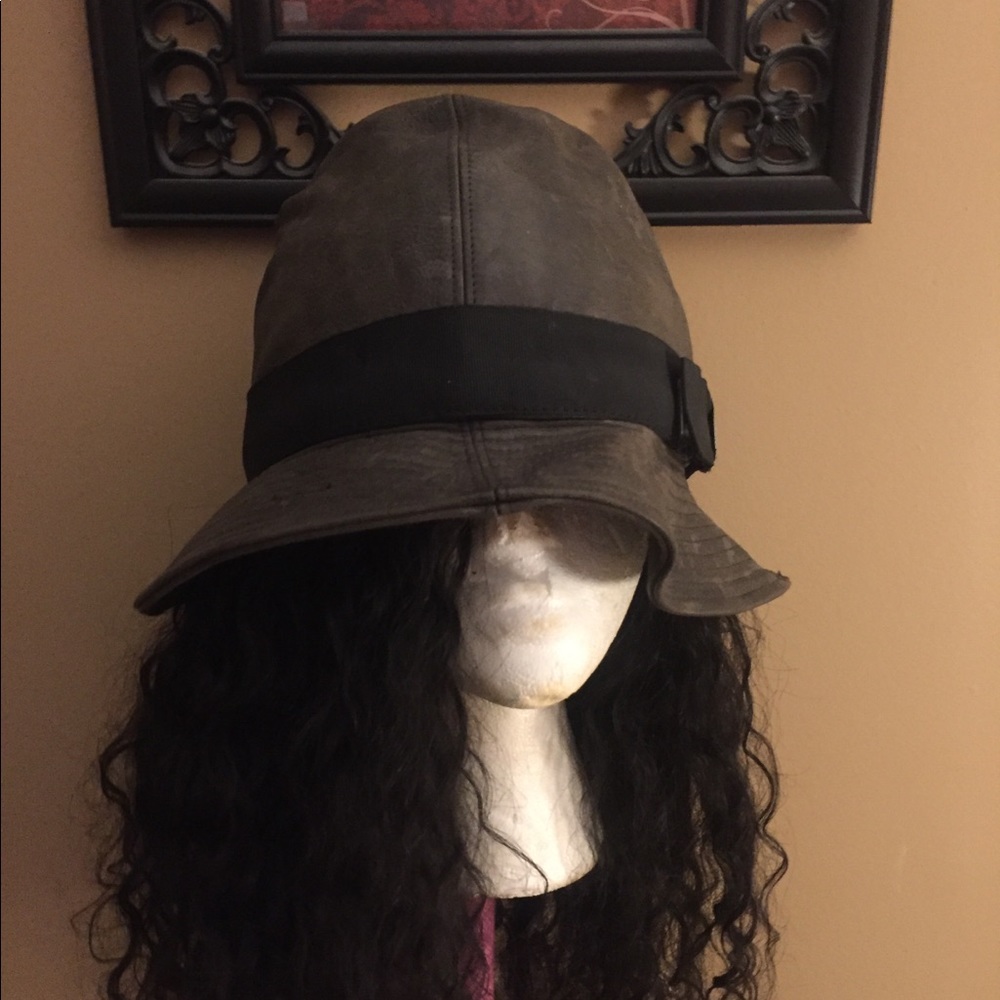 Vintage Dior distressed leather hat
